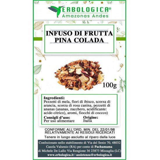 Infuso di frutta pina colada 500 grammi Infuso di frutta pina colada 500 grammi