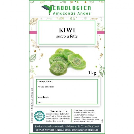 Kiwi a fette secco confezione da 1 kg