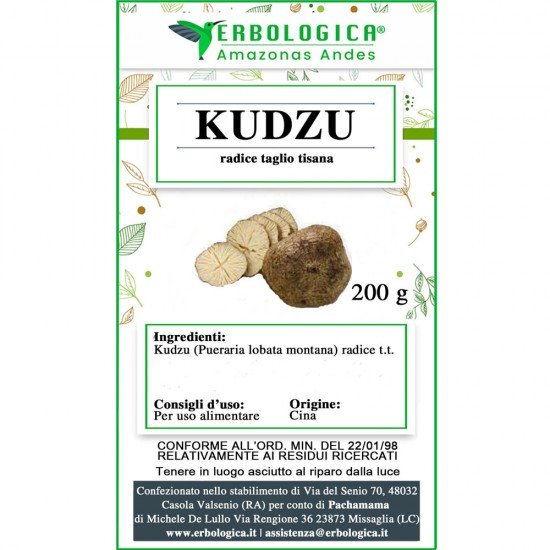 Kudzu root herbal tea cut