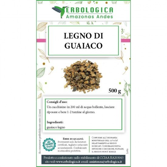 Guaiaco legno taglio tisana 