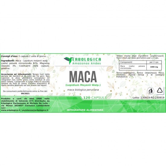 Maca Peruviana da 120 capsule Maca Peruviana da 120 capsule