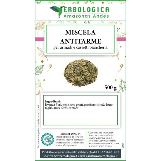 Miscela antitarme per armadi 100% naturale