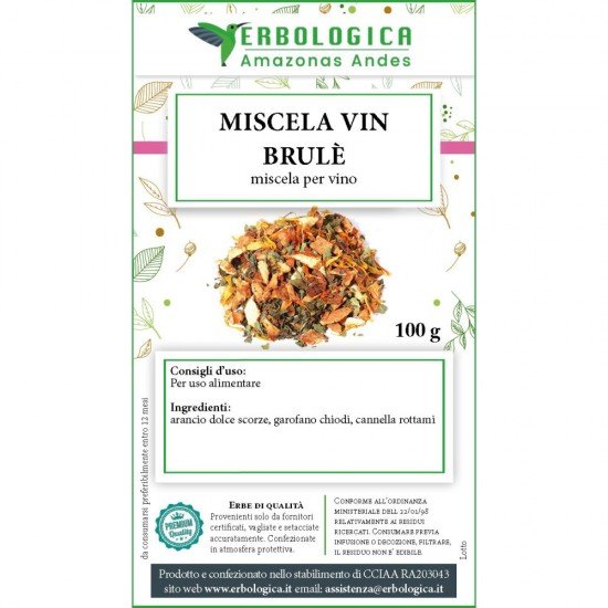 Miscela per vin Brulè confezione da 100 grammi Miscela per vin Brulè confezione da 100 grammi