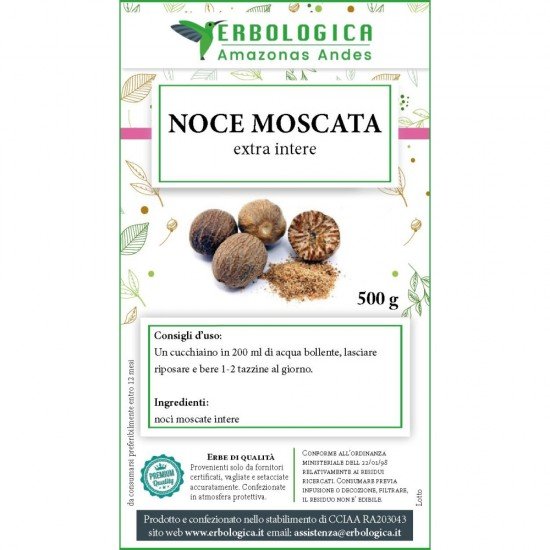 Noce moscata intera 500 grammi Noce moscata intera 500 grammi