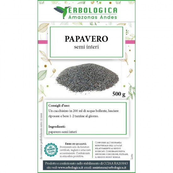 Papavero semi interi Papavero semi interi