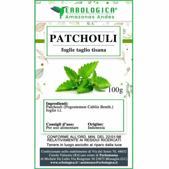 Patchouli leaves herbal tea cut