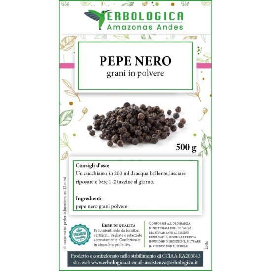 Pepe nero in grani in polvere Pepe nero in grani in polvere