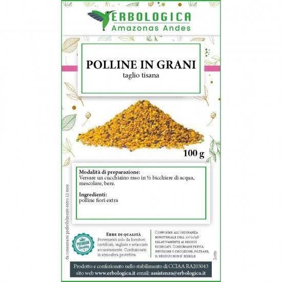 Polline di api in granuli 100 grammi