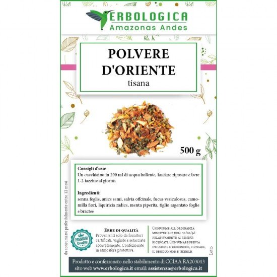 Tisana polvere d'oriente 500 grammi Tisana polvere d'oriente 500 grammi