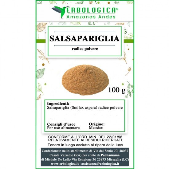 Powdered root sarsaparilla