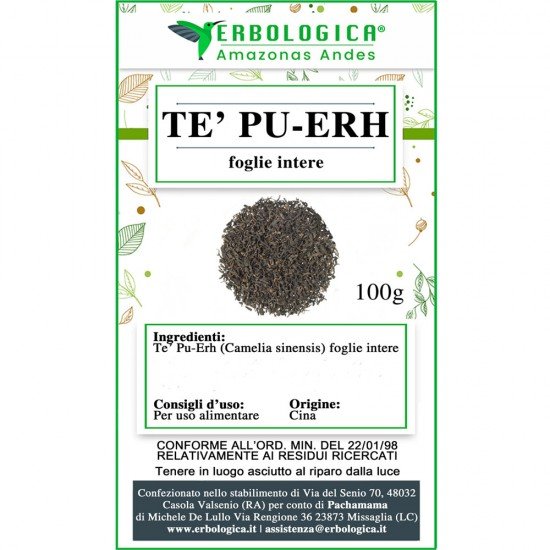 Whole leaf pu-erh tea