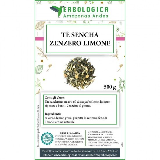 Tè sencha zenzero e limone Tè sencha zenzero e limone