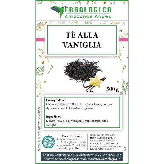 Tè nero alla vaniglia 500 grammi