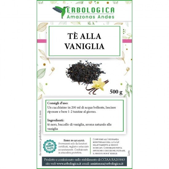 Tè nero alla vaniglia Tè nero alla vaniglia