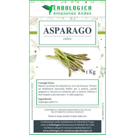 Asparago radice taglio tisana 500 grammi Asparago radice taglio tisana 500 grammi