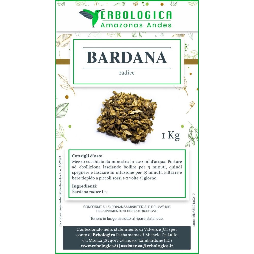 JustIngredients Essentials radice di bardana 1 KG 
