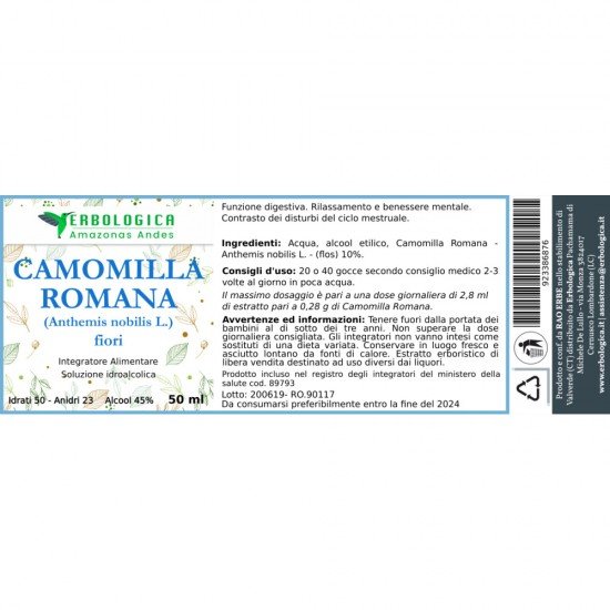 Camomilla romana soluzione idroalcolica 