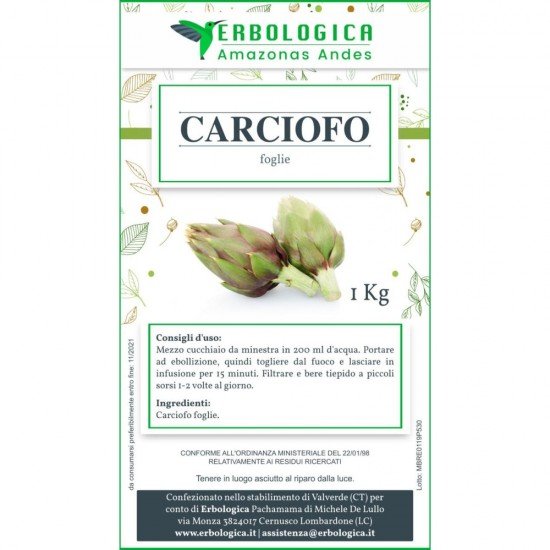 Artichoke cut herbal tea 1 kg