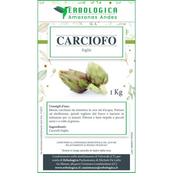 Artichoke cut herbal tea 1 kg Artichoke cut herbal tea 1 kg