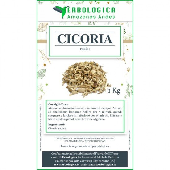 Cicoria radice taglio tisana 500 grammi Cicoria radice taglio tisana 500 grammi