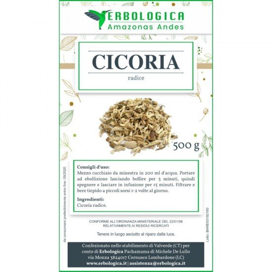 Cicoria radice taglio tisana 500 grammi Cicoria radice taglio tisana 500 grammi