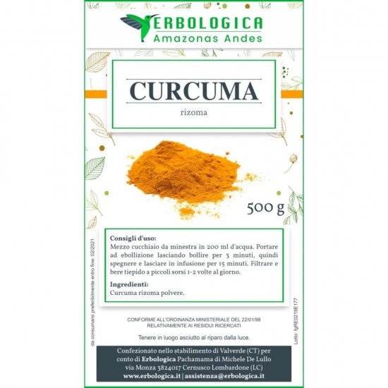 Curcuma in polvere 500 grammi Curcuma in polvere 500 grammi