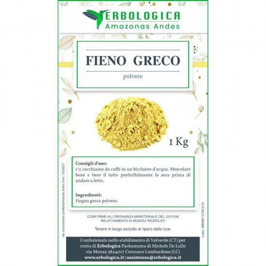 Fieno greco in polvere 500 grammi Fieno greco in polvere 500 grammi