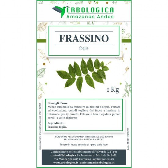 Frassino taglio tisana formato da 1 kg Frassino taglio tisana formato da 1 kg