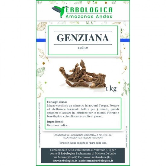 Gentian root herbal tea 500 grams Gentian root herbal tea 500 grams