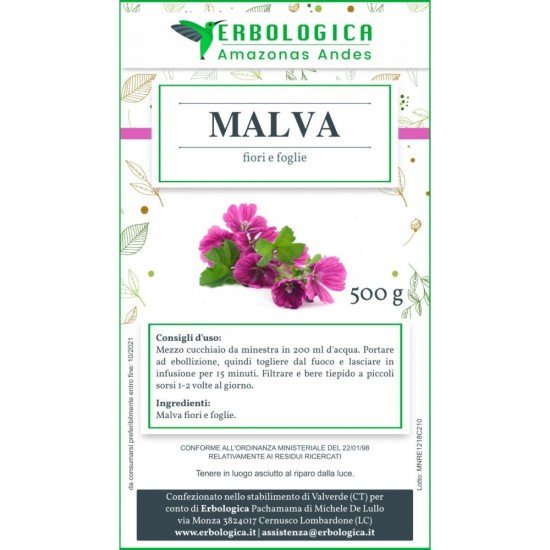 Mallow flowers and leaves from 500g Mallow flowers and leaves from 500g