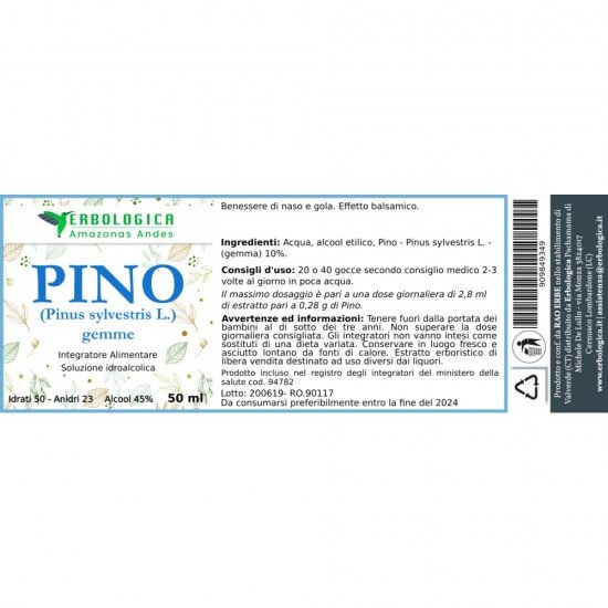 Pino Silvestre hydroalcoholic solution 50 ml