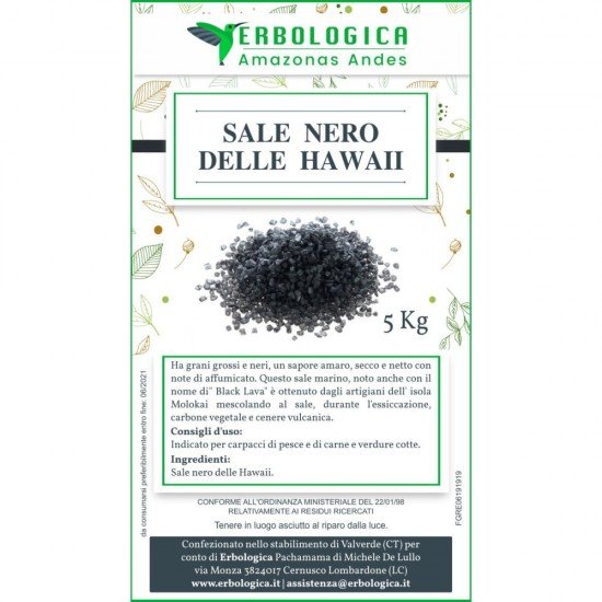 Sale nero delle Hawaii sacco da 5 kg Sale nero delle Hawaii sacco da 5 kg