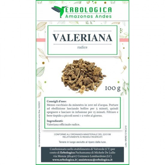 Valeriana radice tisana 500 grammi Valeriana radice tisana 500 grammi