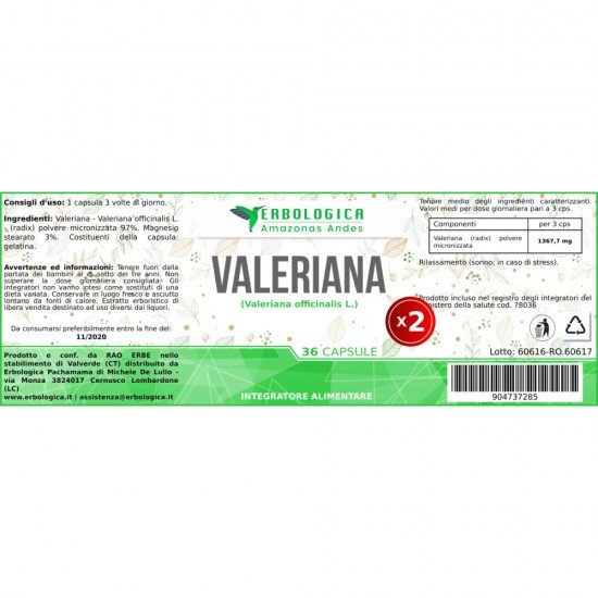Valerian in capsules