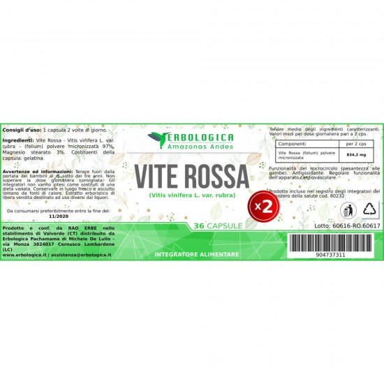 Vite rossa in capsule