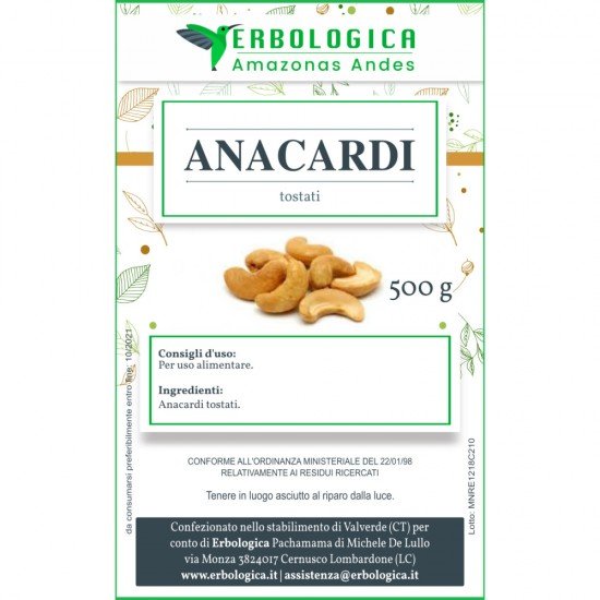 Roasted cashews 500 gram pack