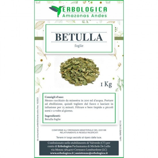 Tisana alla betulla 500 grammi Tisana alla betulla 500 grammi