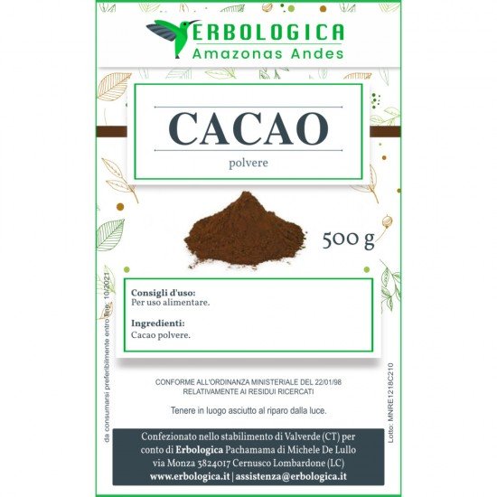 Cacao in polvere confezione da 500 grammi
