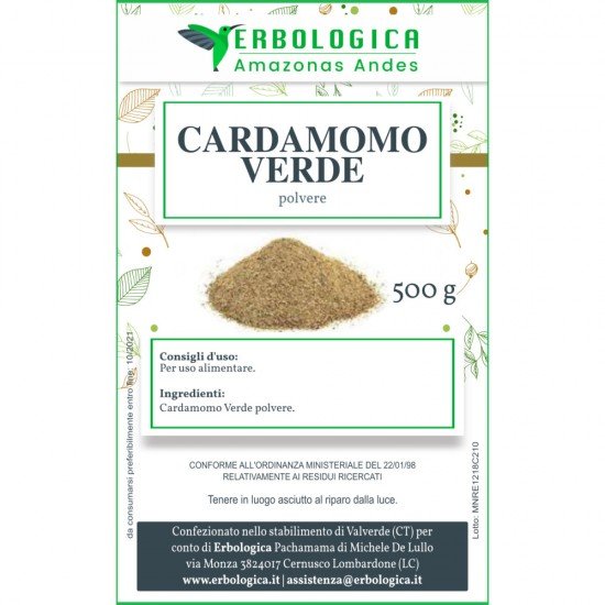 Cardamomo verde in polvere 500 grammi Cardamomo verde in polvere 500 grammi