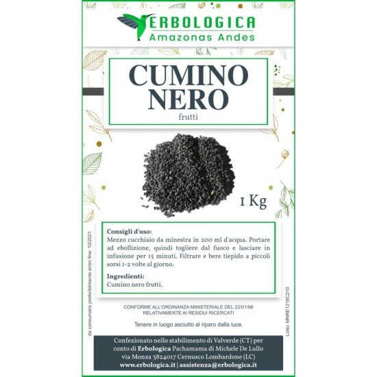 Cumino nero semi ( nigella sativa) 500 grammi Cumino nero semi ( nigella sativa) 500 grammi