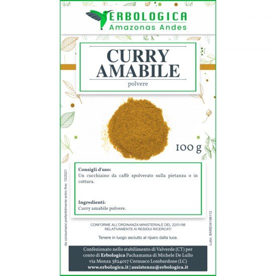 Curry amabile tisana 500 grammi Curry amabile tisana 500 grammi