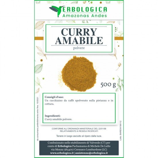 Curry amabile tisana 500 grammi Curry amabile tisana 500 grammi