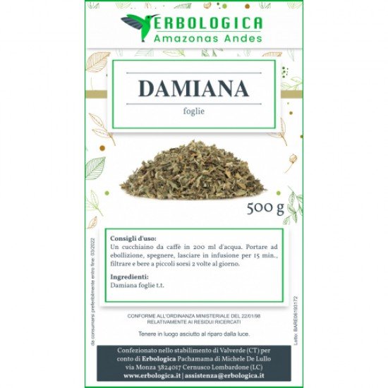 Damiana herbal tea 500 grams