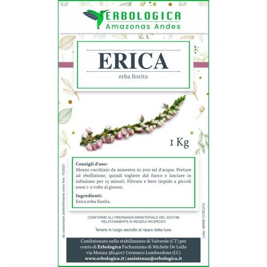 Erica erba fiorita tisana 1 kg