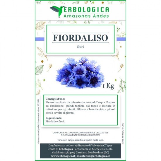 Fiordaliso fiori taglio tisana formato da 1 kg Fiordaliso fiori taglio tisana formato da 1 kg