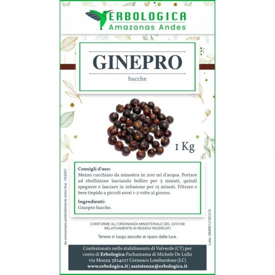 Juniper berries herbal tea cut size 1 kg