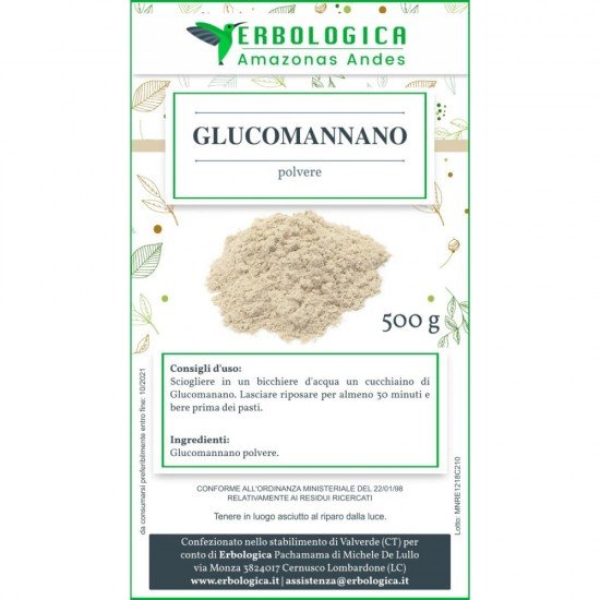 Glucomannano radice polvere 