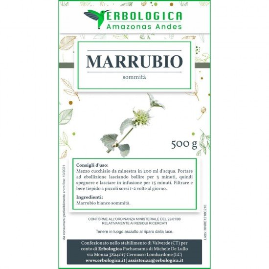 Marrubio pianta taglio tisana 500 grammi Marrubio pianta taglio tisana 500 grammi