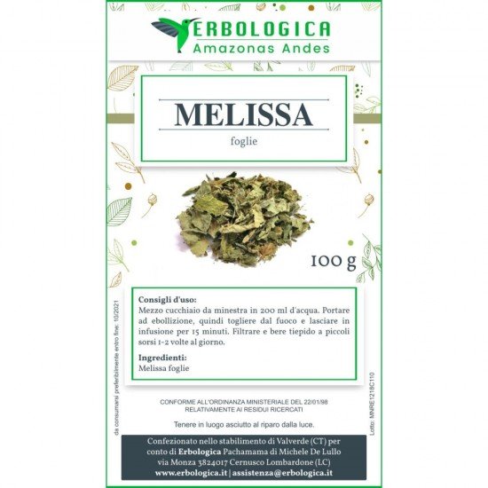 Lemon balm leaves extra herbal tea 100 grams