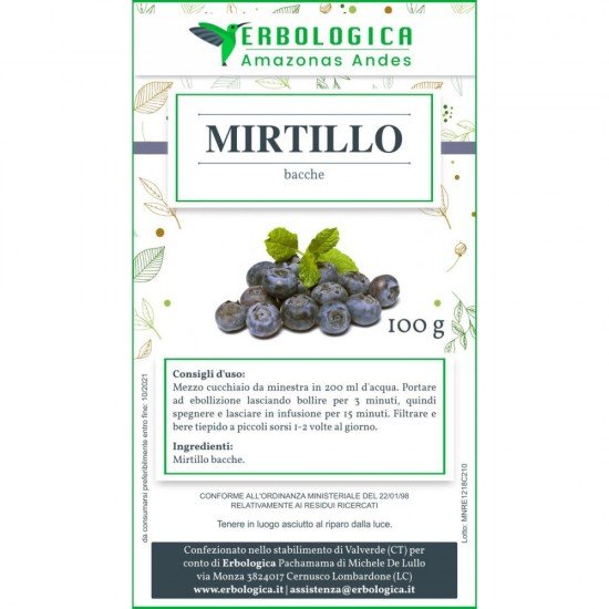 Mirtillo bacche 500 grammi Mirtillo bacche 500 grammi